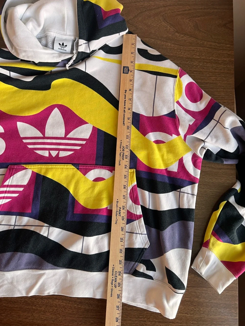 Adidas Originals Catalog AOP Trefoil Graphic Hoodie Multicolor XL FM1566 Retro